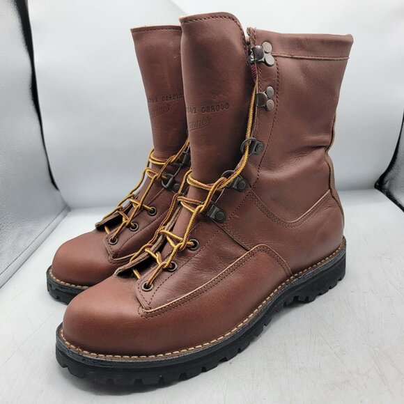 Danner Mens 9 Brown Boots Gore Tex Vibram Soles Work Wear Casual Walking - Picture 4 of 15